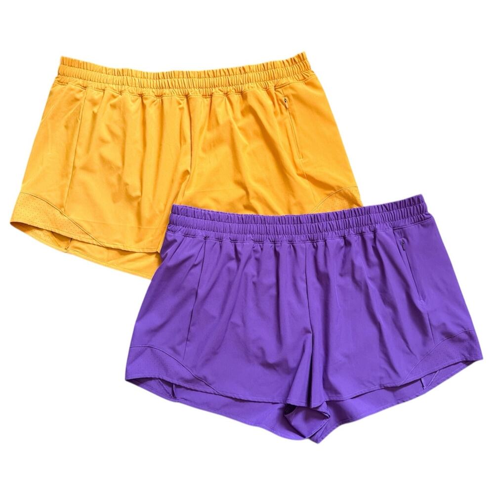 Calia Run Collection Mid Rise Infinity Shorts 3" Inseam Relaxed Fit Set of 2